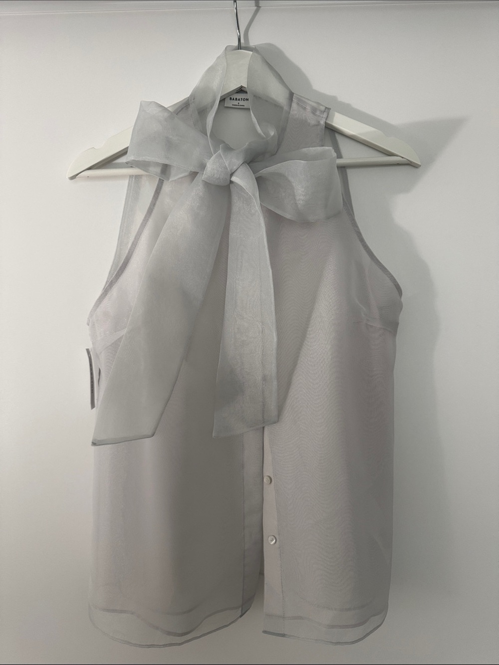 Aritzia Babaton Julius Top in Ice Grey
